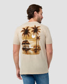 Amber Shore Tee-Cream-Regular-Back--Model---L