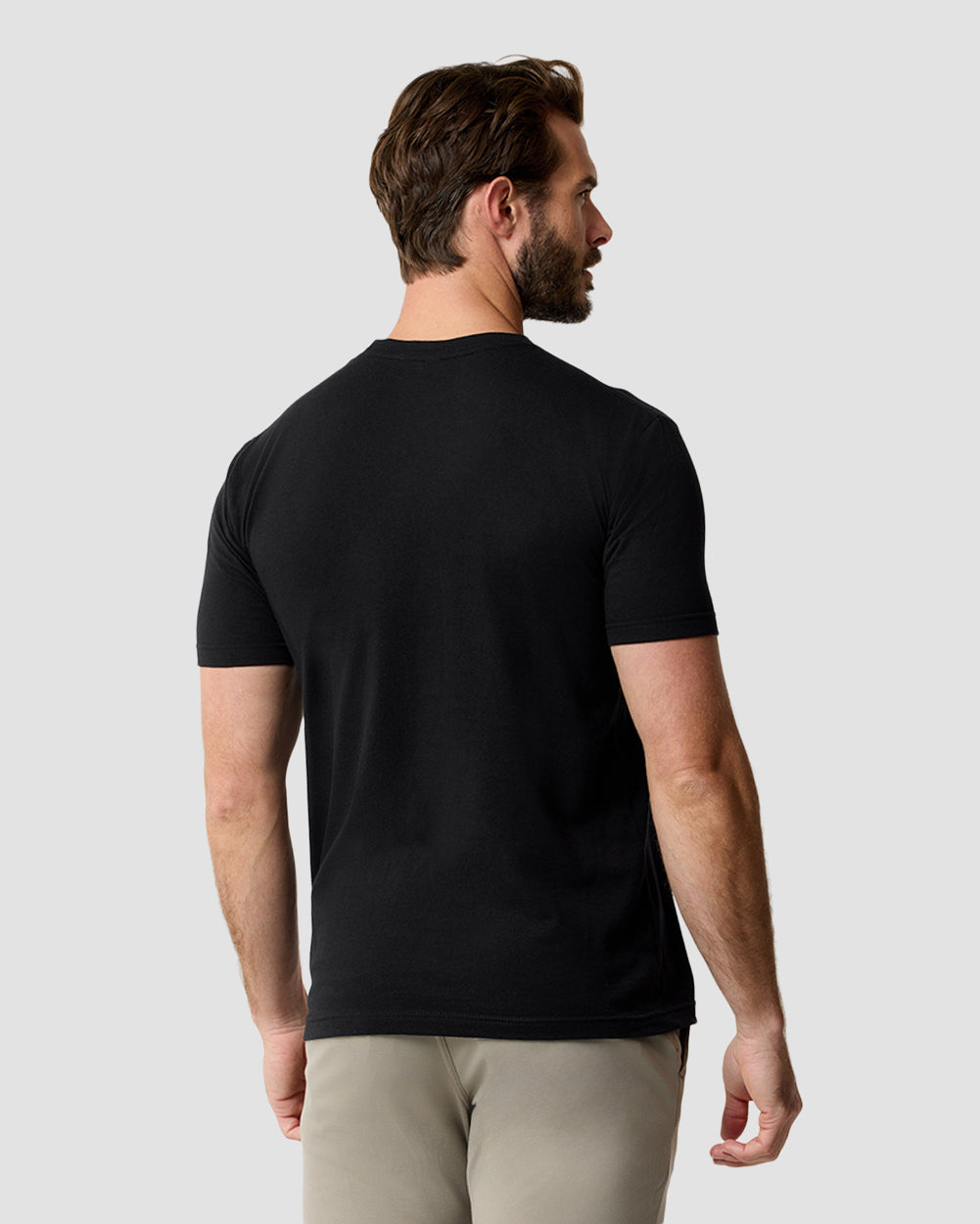 Aurora Heights Tee-Black-Regular-Back--Model---L
