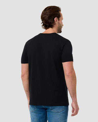 Bone Grove Tee-Black-Regular-Back--Model---L