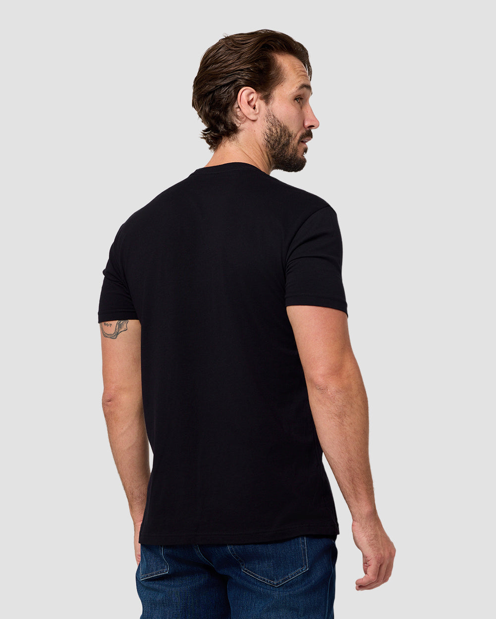 Electric Alley Tee-Black-Regular-Back--Model---L