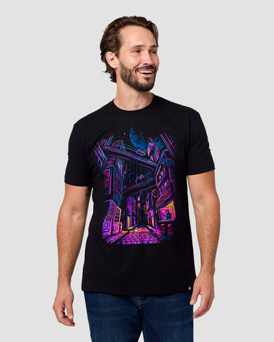 Electric Alley Tee-Black-Regular-Front--Model---L