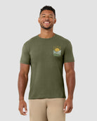 Emerald Ridge Tee-Olive Green-Regular-Front--Model---L