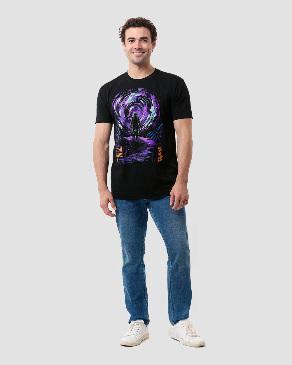Event Horizon Glow-in-the-Dark Tee-Black-Regular-Full--Model---L