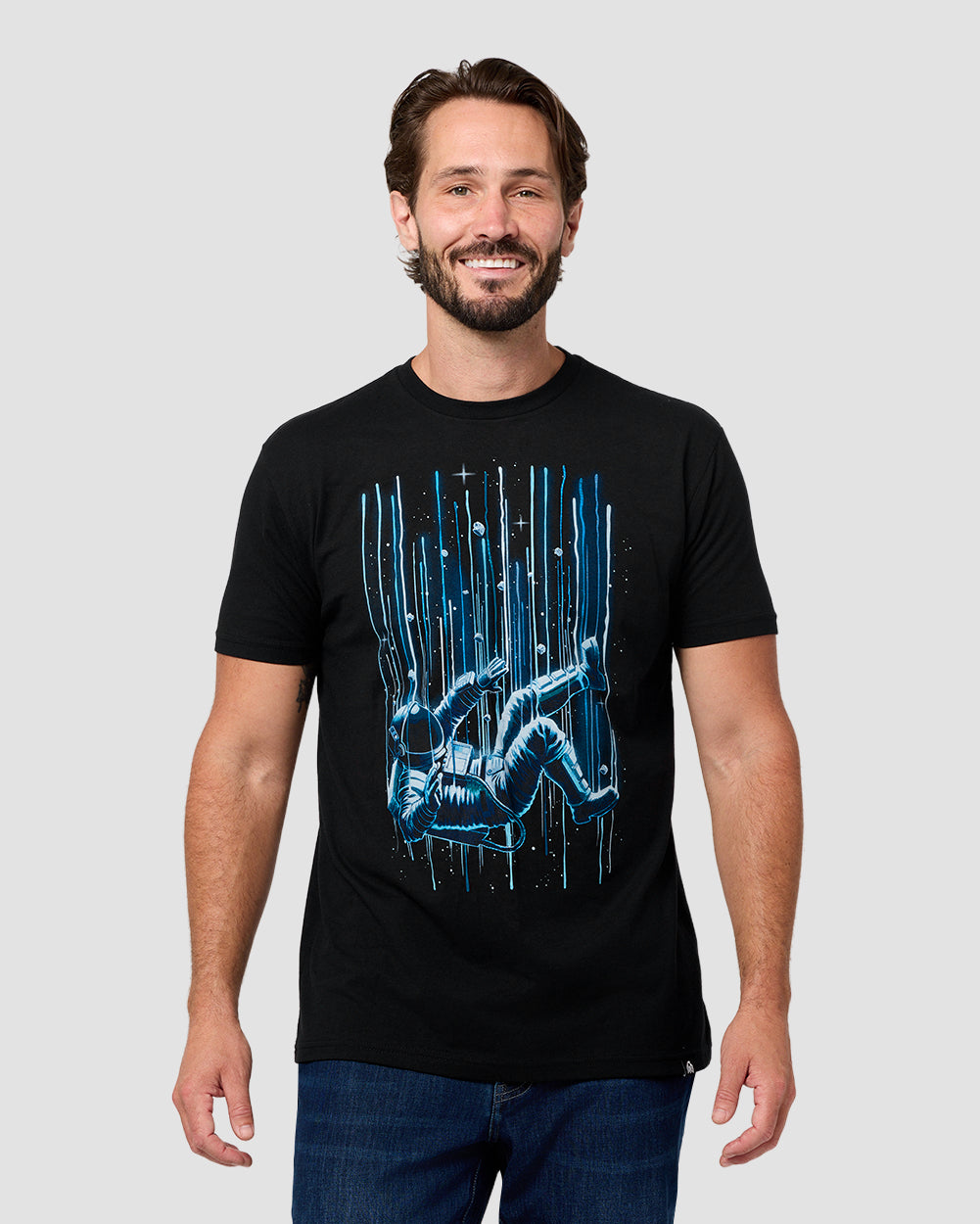 Gravity Break Glow-in-the-Dark Tee-Black-Regular-Front--Model---L