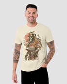 Immortal Warrior Tee-Natural-Regular-Front--Model---L