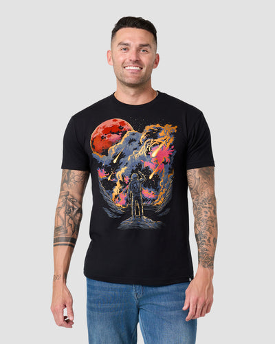 Impact Zone Tee-Black-Regular-Front--Model---L