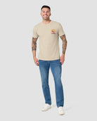 Mesa Shadows Tee-Cream-Regular-Full--Model---L