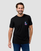 Moonlit Bungalow Tee-Black-Regular-Front--Model---L