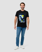 Mosaic Tide Tee-Black-Regular-Full--Model---L