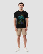 Mountain Mosaic Vintage Tee-Vintage Black-Regular-Full--Model---L