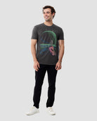 Planet Gaze Vintage Tee-Vintage Graphite Black-Regular-Full--Model---L