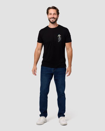Psychedelic Decay Tee-Black-Regular-Full--Model---L