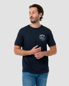 Saltwater Surge Tee-Midnight Navy-Regular-Front--Model---L