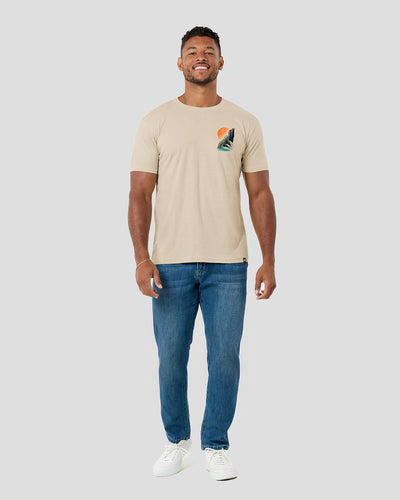 Secluded Cove Tee-Cream-Regular-Full--Model---L