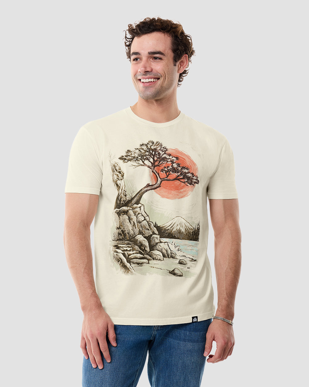 Solstice Shore Vintage Tee-Vintage Natural-Regular-Front--Model---L