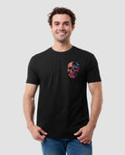 Split Nature Tee-Black-Regular-Front--Model---L
