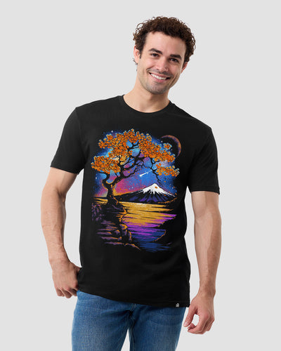 Starry Canopy Tee-Black-Regular-Front--Model---L