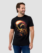 Stellar Flare Tee-Black-Regular-Front--Model---L