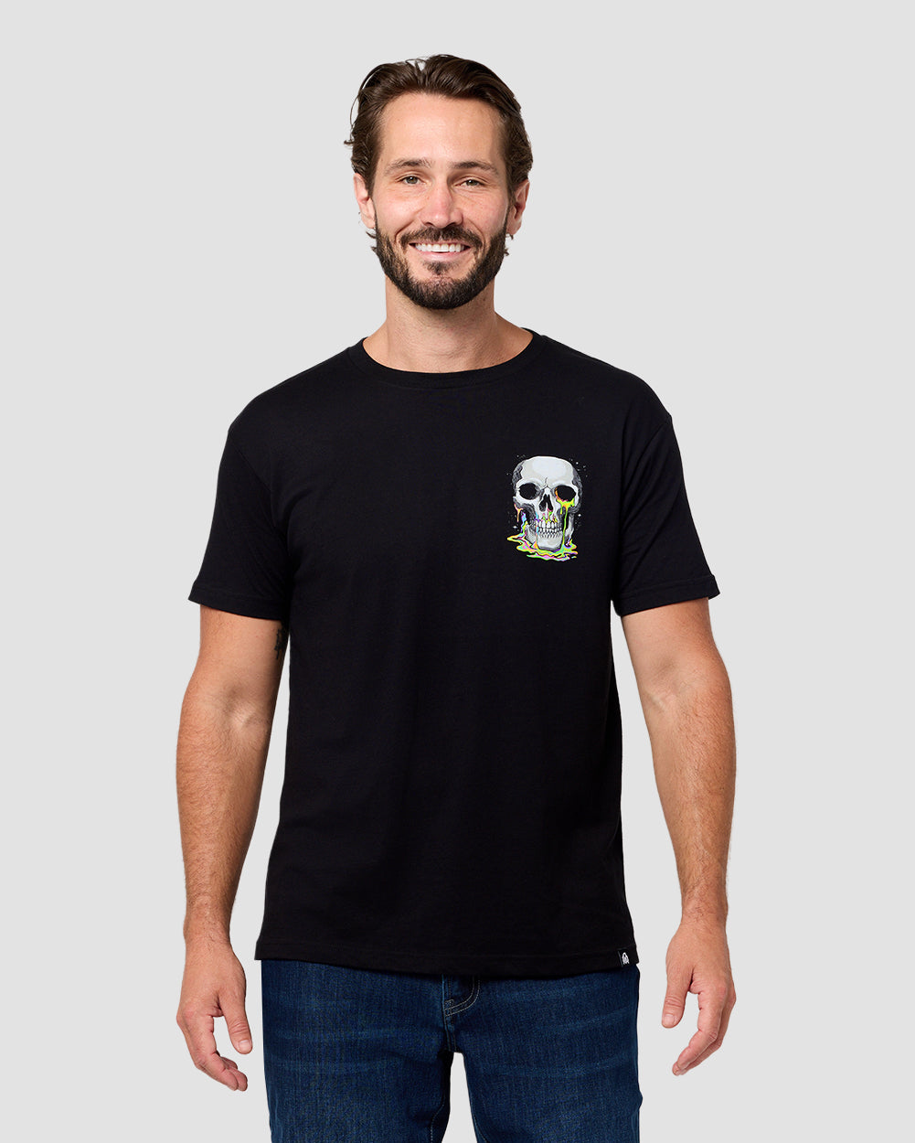 Toxic Dread II Tee-Black-Regular-Front--Model---L