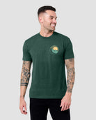 Suncrest Tee-Forest Green-Regular-Front--Model---L