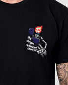 Hell Spark Tee-Black-Regular-Detail--Model---L