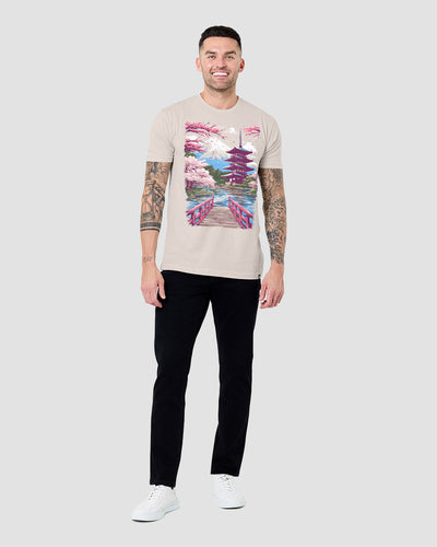 Sakura Sanctuary Tee-Ivory-Regular-Full--Model---L