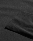 Long Sleeve Henley Tee - Non-Branded-Black-Macro 2