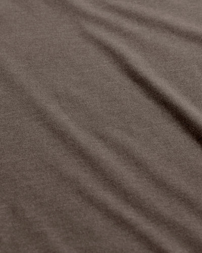 Long Sleeve Henley Tee - Non-Branded-Brown-Regular-Detail--Model---L