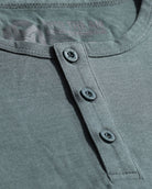 Long Sleeve Henley Tee - Non-Branded-Indigo-Macro 1