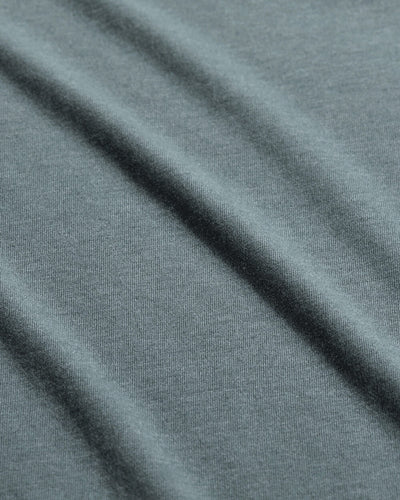 Long Sleeve Henley Tee - Non-Branded-Indigo-Macro