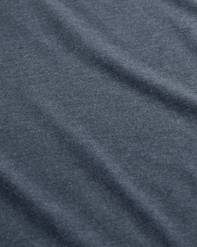 Long Sleeve Henley Tee - Non-Branded-Navy-Regular-Detail--Model---L