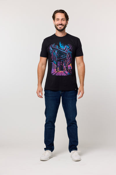 Electric Alley Tee-Black-Regular-Full--Model---L