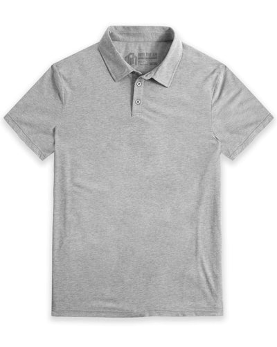 Polo - Tall - Non-Branded-Grey-Regular-Mock--Model---L