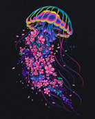 Jelly Blossom Tee-Black-Regular-Swatch--Model---L
