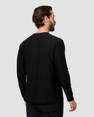 Long Sleeve Active Tee - Branded-Black-Regular-Back--Model---L