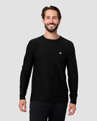 Long Sleeve Active Tee - Branded-Black-Regular-Front--Model---L