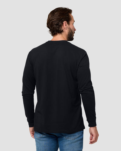 Long Sleeve Tee - Non-Branded-Black-Reg-Regular-Back--Model---L