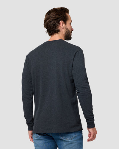 Long Sleeve Tee - Non-Branded-Charcoal-Reg-Regular-Back--Model---L