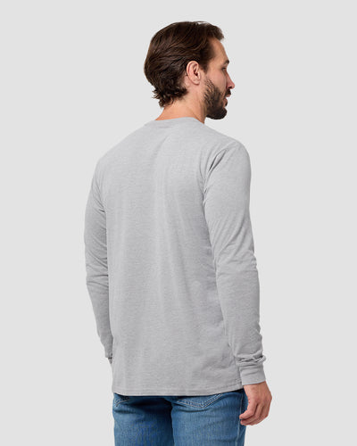 Long Sleeve Tee - Non-Branded-Grey-Reg-Regular-Back--Model---L