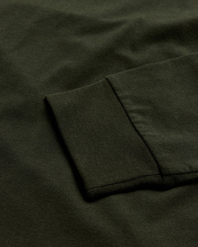Long Sleeve Tee-Midnight Olive-Reg-Regular-Detail--Model---L