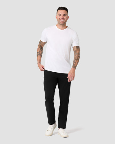 All Day Pants - Straight-Black-30"-Regular-Full--Model