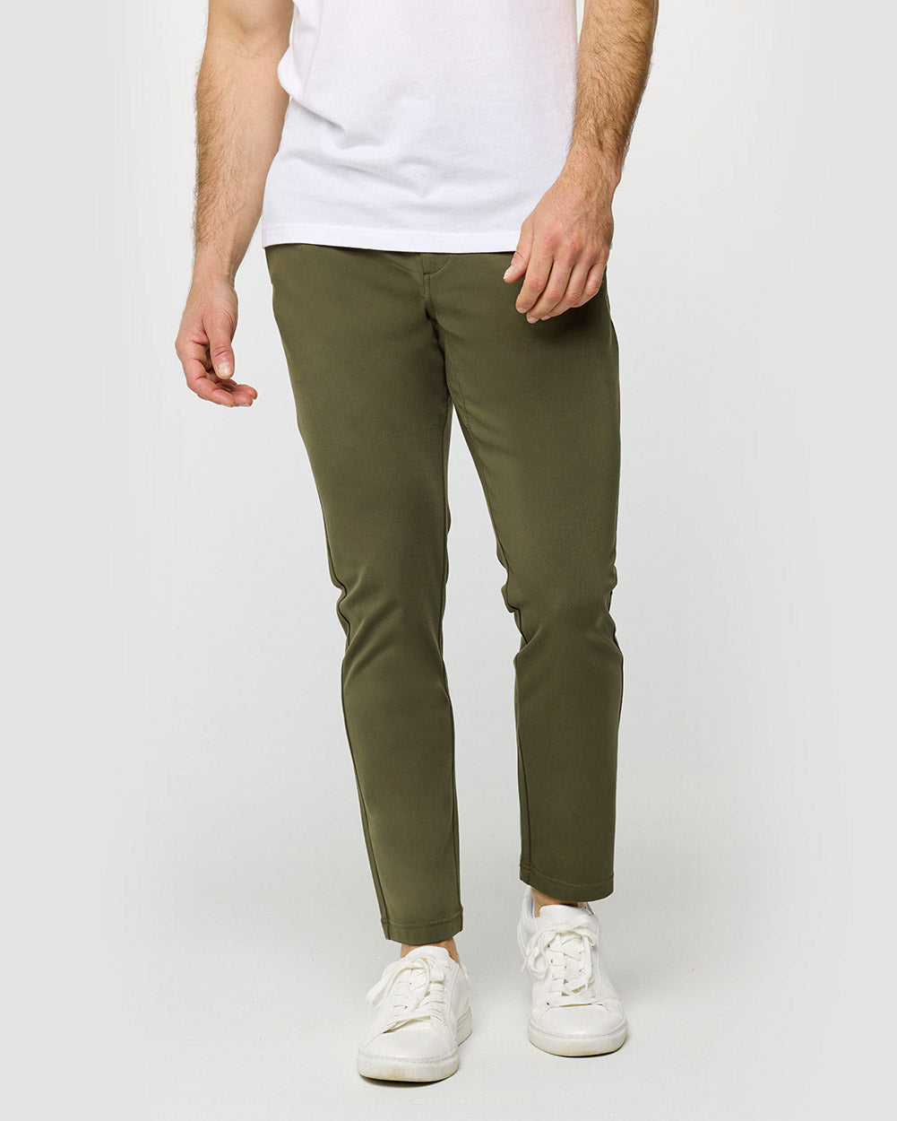 All Day Pants - Slim-Dark Olive-30"-Regular-Front--Alex---31