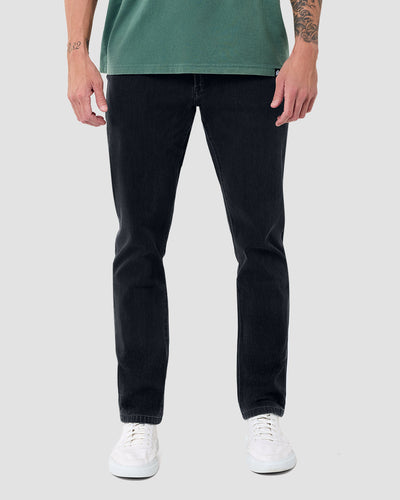 Legacy Stretch Denim Jeans-Dark Grey-32"-Regular-Front--Model---32