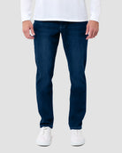 Legacy Stretch Denim Jeans-Dark Indigo-32"-Regular-Front--Model---32
