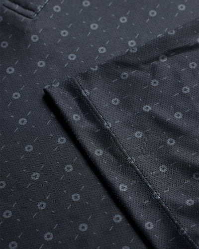 Performance Polo - Non-Branded-Black Dots-Tall-Regular-Detail--Model---L