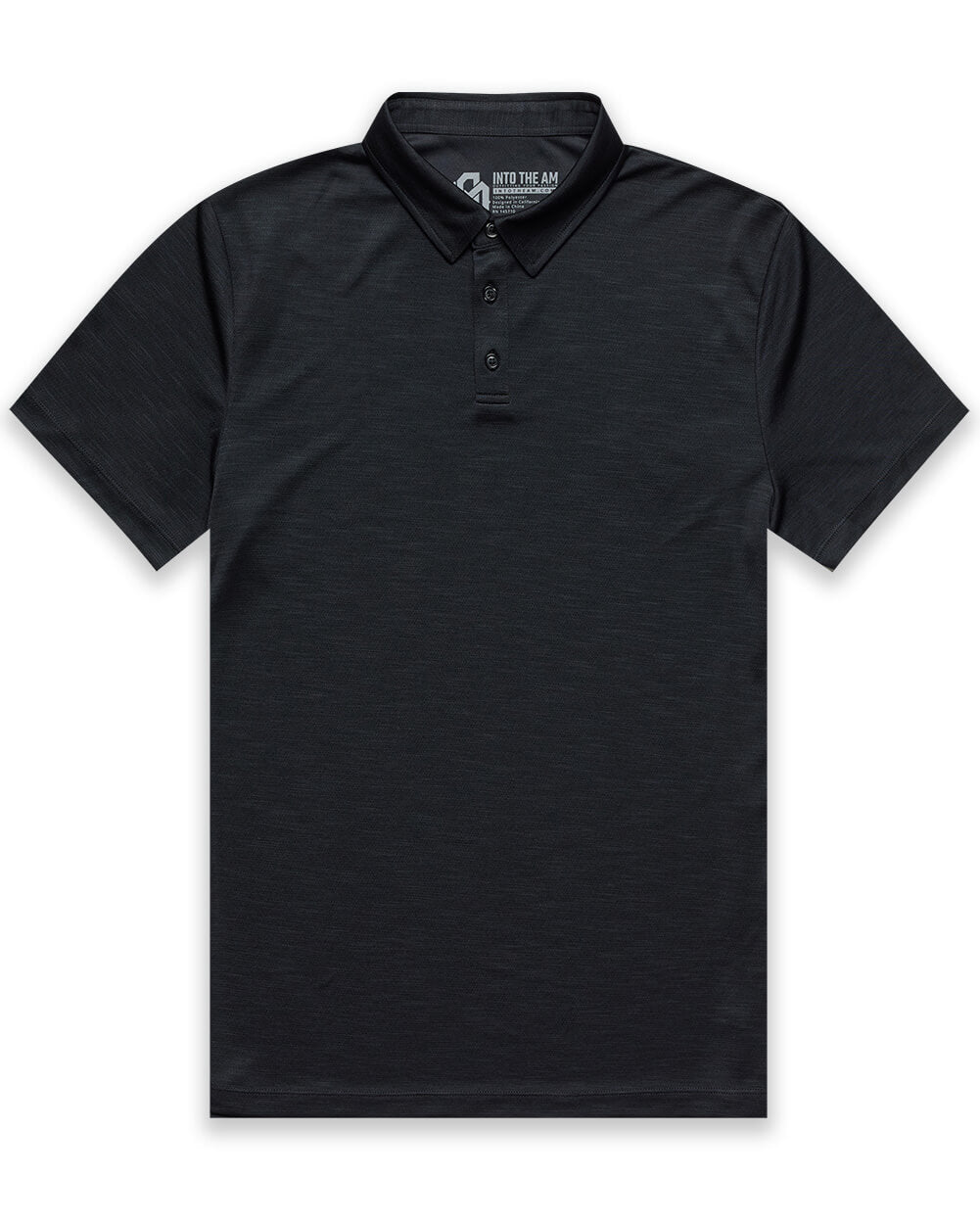 Performance Polo - Non-Branded-Black-Reg-Regular-Mock--Alex---M