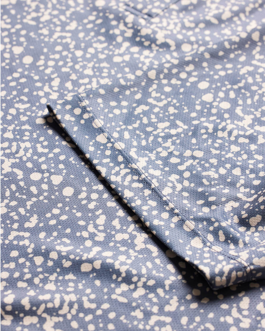 Performance Polo - Non-Branded-Indigo Splatter-Reg-Regular-Detail--Alex---M