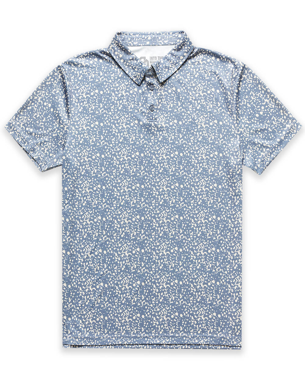 Performance Polo - Non-Branded-Indigo Splatter-Reg-Regular-Mock--Alex---M