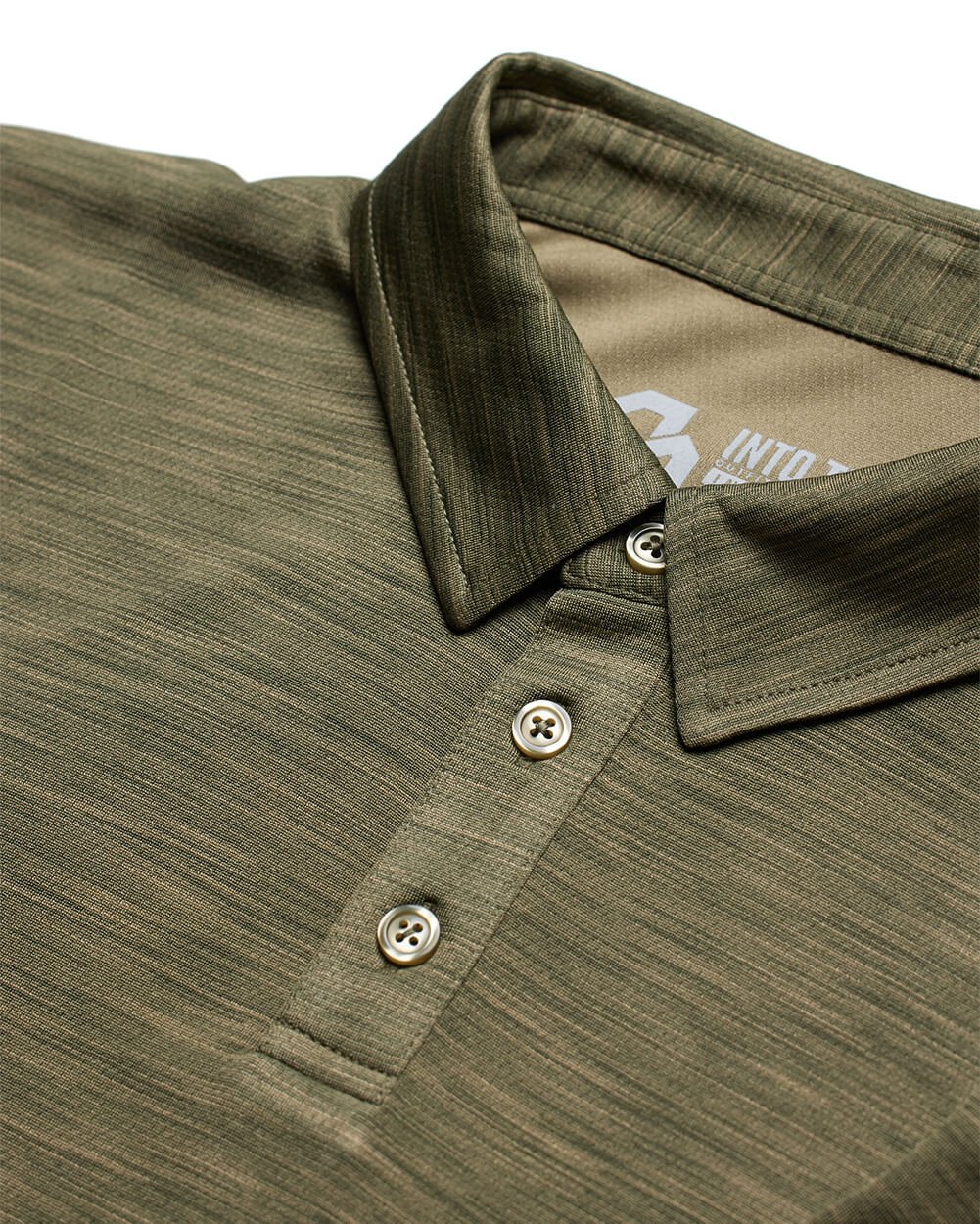 Performance Polo - Non-Branded-Olive Green-Reg-Regular-Detail 2--Alex---M