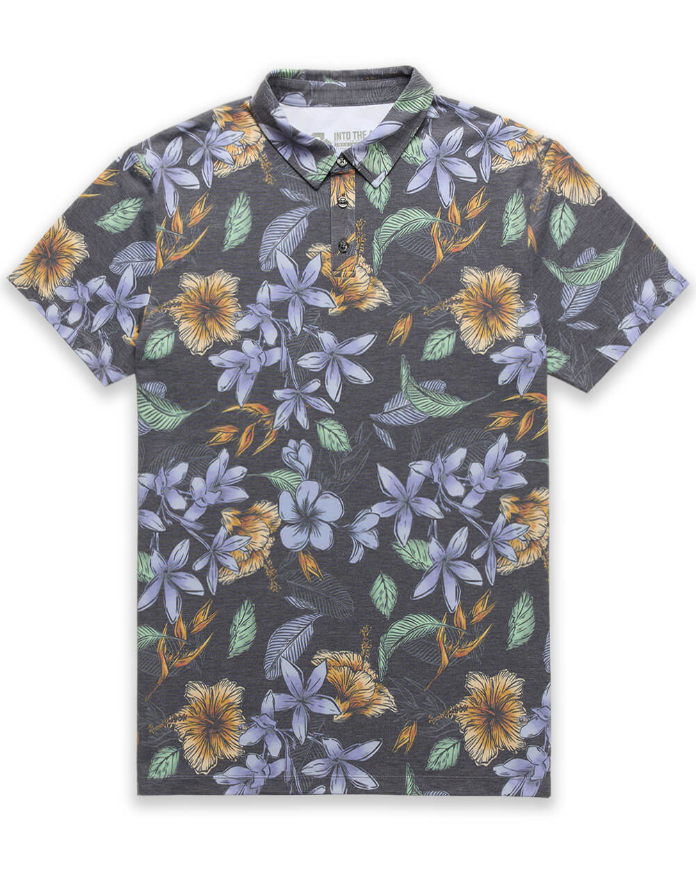 Pursuit Performance Polo-Coastal Flowers-Reg-Regular-Mock--Model---L